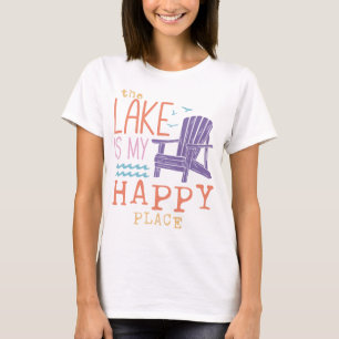T-shirt Le Lac Est Mon Endroit Heureux