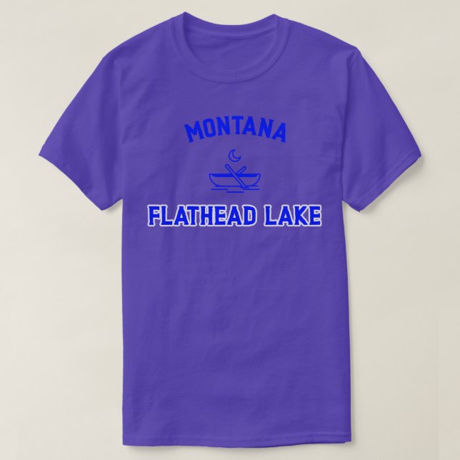 T-SHIRT LE LAC FLATHEAD MONTANA 2 (Design devant)