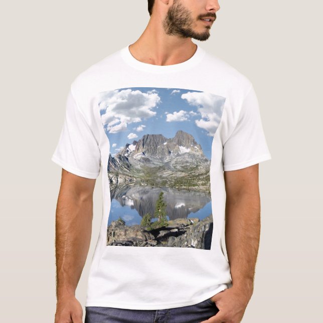T-shirt Le lac Garnet et le pic Banner - sentier John Muir (Devant)