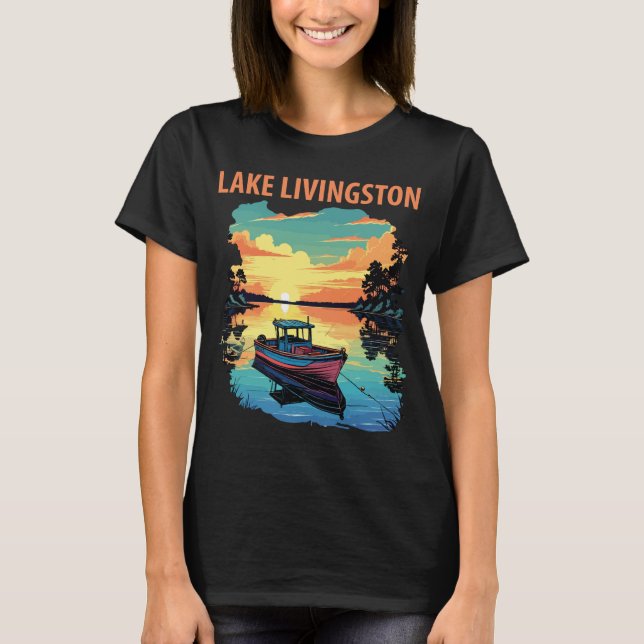 T-shirt Le lac Livingston (Devant)