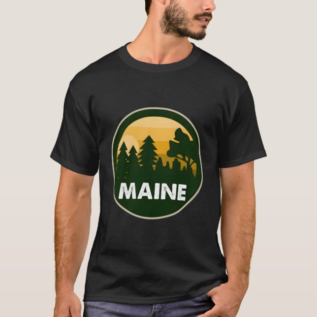 T-shirt Le lac Maine Moosehead (Devant)