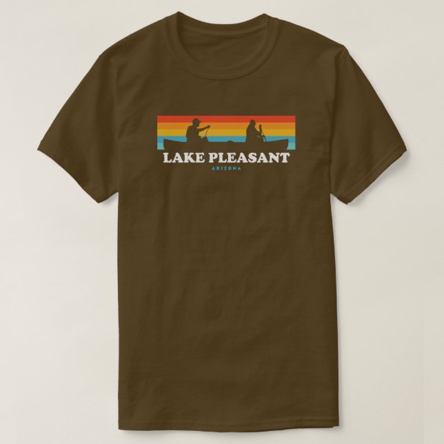 T-shirt Le lac Pleasant Arizona Canoe (Design devant)