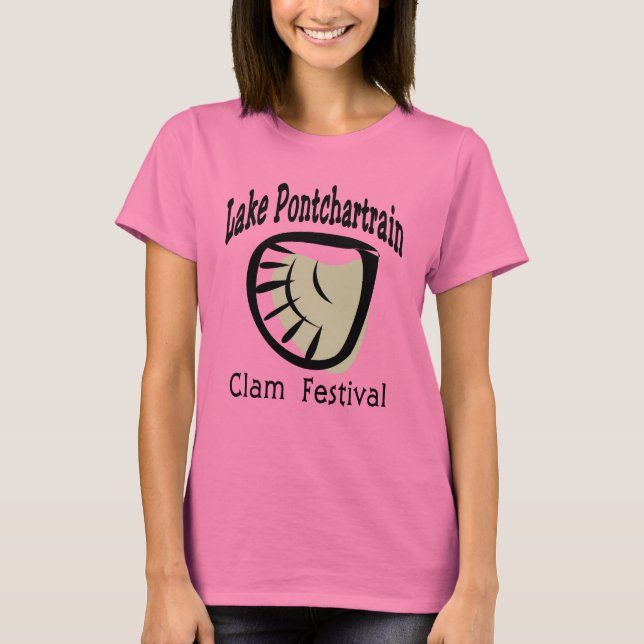 T-shirt Le lac Pontchartrain Clam Fest (Devant)