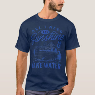 T-shirt Le lac Sunshine et l'eau du lac au lac pour les fe