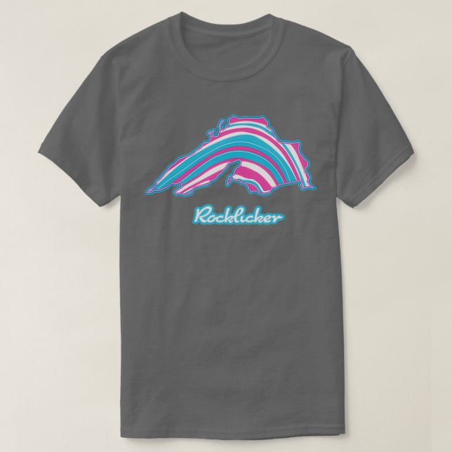 T-shirt Le lac Supérieur Rockhoming Neon (Design devant)