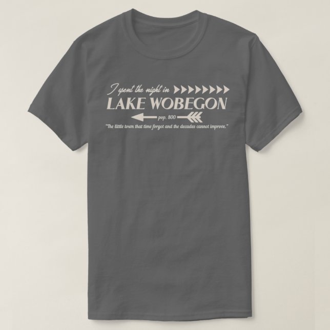 T-shirt Le lac Wobegon  (Design devant)