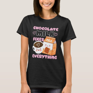T-shirt Le Lait Chocolat Fixe Tout