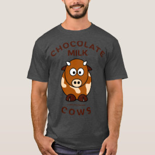 T-shirt Le Lait Chocolat Provient De Vaches Brown