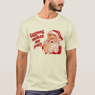 T-shirt Le lait de poule rend Père Noël flatulent
