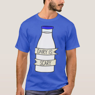T-shirt Le Lait Est Un Veganlactose Effrayant Intolérant