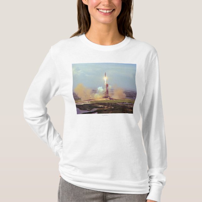 T-shirt Le lancement de Saturn IB de projet d'essai (Devant)