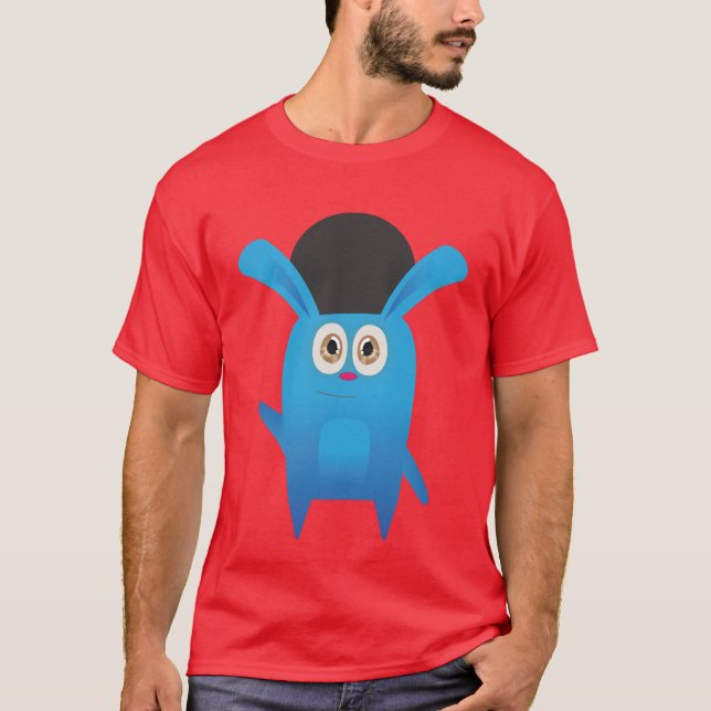 T-shirt Le lapin drôle (à extrémité élevé) (Devant)