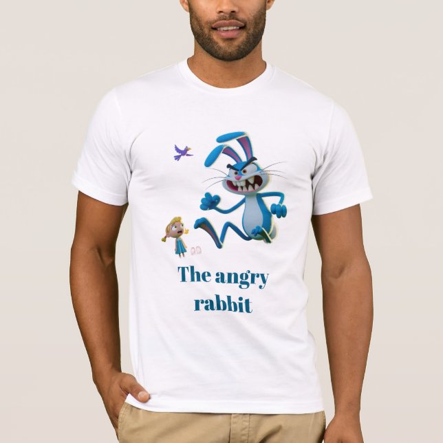 T-shirt Le lapin en colère  (Devant)