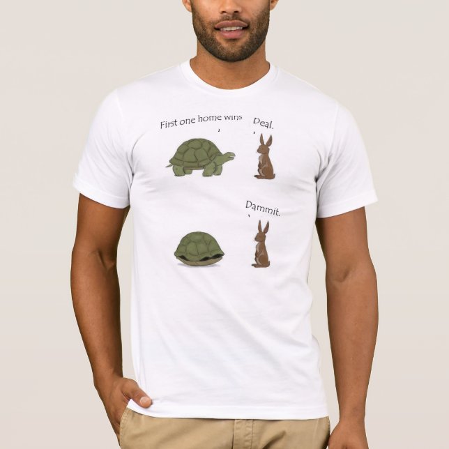 T-shirt Le lapin et la tortue (Devant)