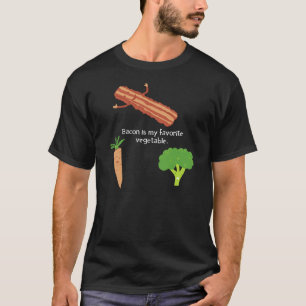 T-shirt Le lard est mon légume préféré (foncé)