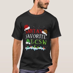 T-shirt Le Lcsw préféré du Père Noël Noël amusant 