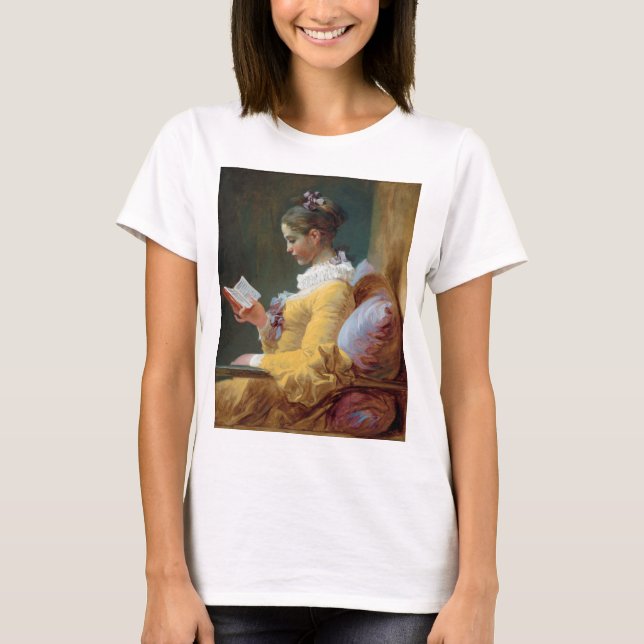 T-shirt Le lecteur, Fragonard (Devant)