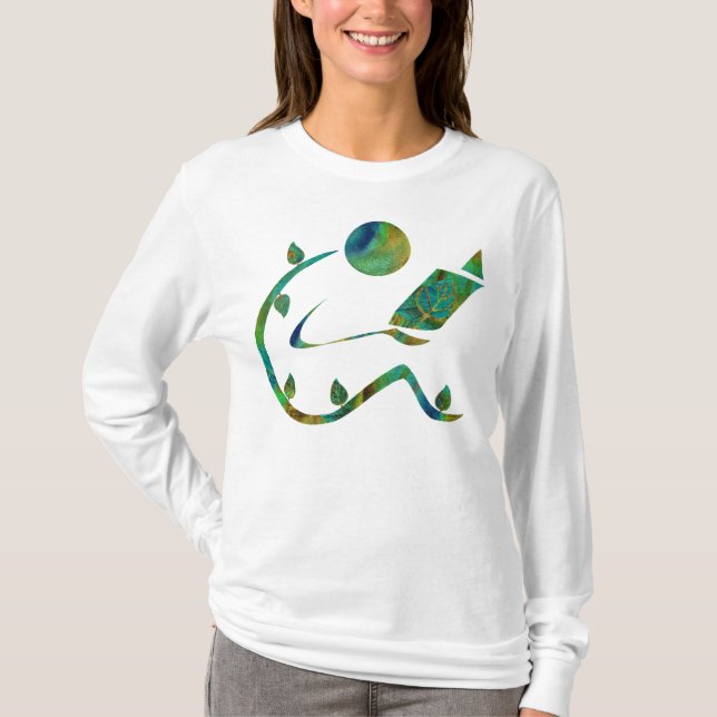 T-shirt Le lecteur vert un a dégrossi chemise (Devant)