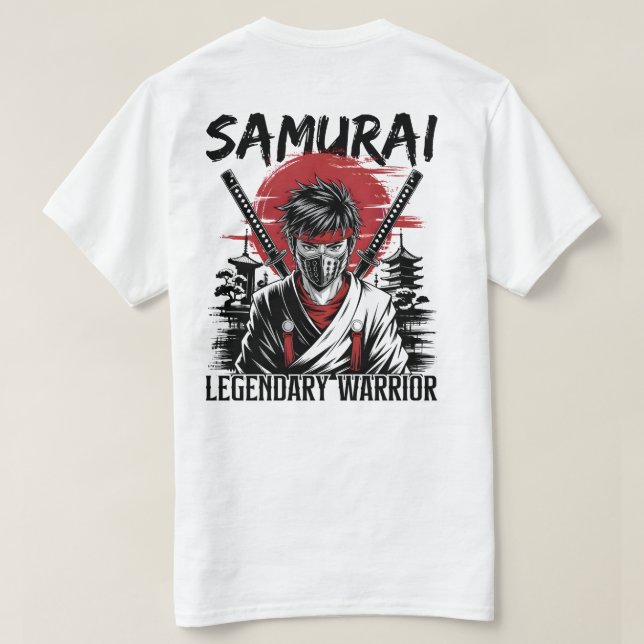 T-shirt Le légendaire guerrier samouraï (Design dos)