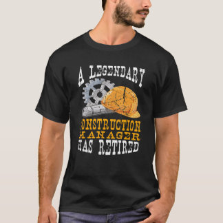 T-shirt Le Légendaire Responsable De La Construction A Ret