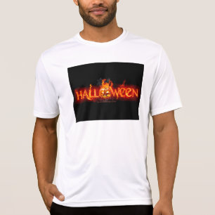 T-shirt Le lettrage de SlipperyJoe's Halloween massif et e