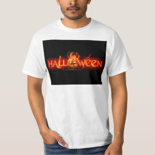 T-shirt Le lettrage de SlipperyJoe's Halloween massivement