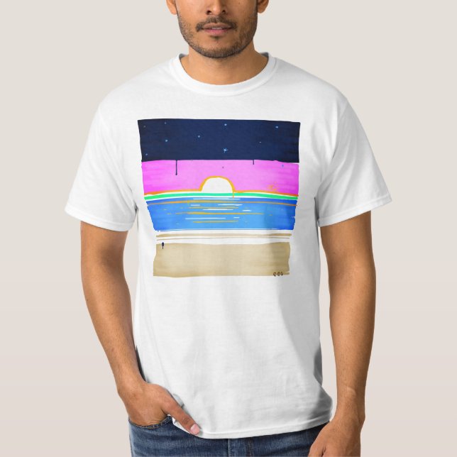 T-shirt Le lever du soleil (Devant)