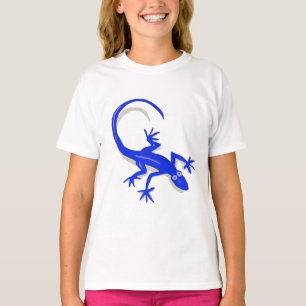 T-shirt le lézard de bleu royal badine la chemise