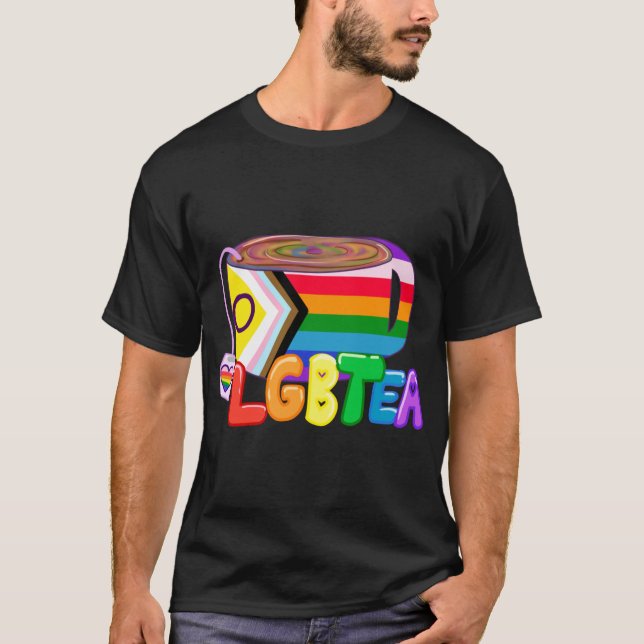 T-shirt Le LGBTea vintage (Devant)