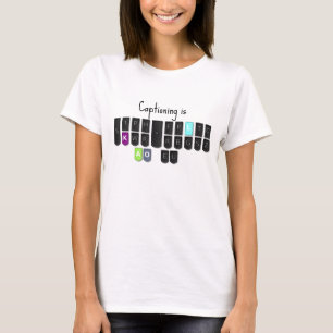 T-shirt Le libelle est les chemises fraîches de clavier de