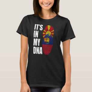 T-shirt Le Liechtenstein Et La Macédoine Mélangent Le Drap