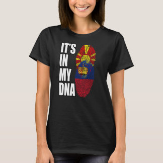 T-shirt Le Liechtenstein Et La Macédoine Mélangent Le Drap