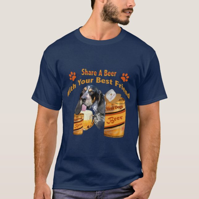 T-shirt Le limier bleu de coutil partage des chemises (Devant)