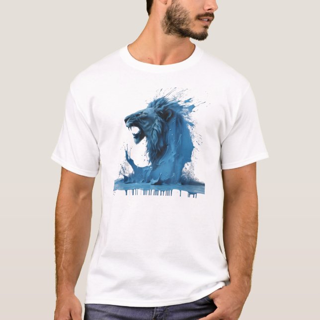 T-shirt Le Lion Bleu (Devant)