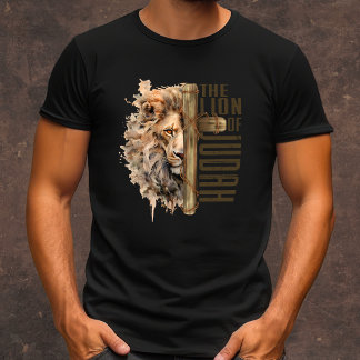 T-shirt Le Lion de Juda hommes chrétiens