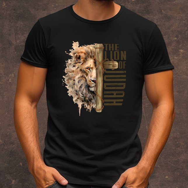 T-shirt Le Lion de Juda hommes chrétiens (Créateur téléchargé)