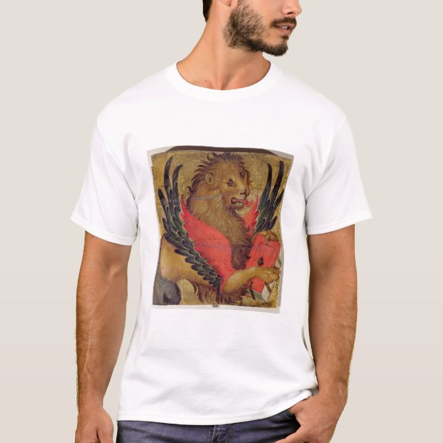 T-shirt Le lion de St Mark (huile sur le panneau) (Devant)