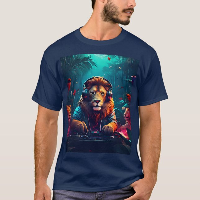 T-shirt le lion dj (Devant)