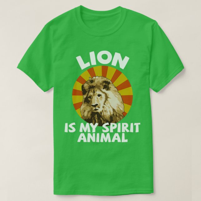 T-shirt Le lion est mon esprit animal (Design devant)