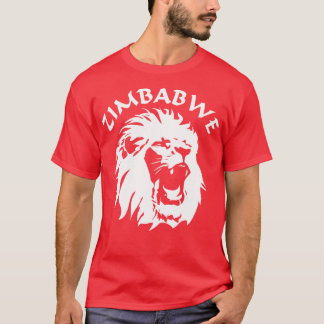 T-shirt Le lion rugissant face au Zimbabwe