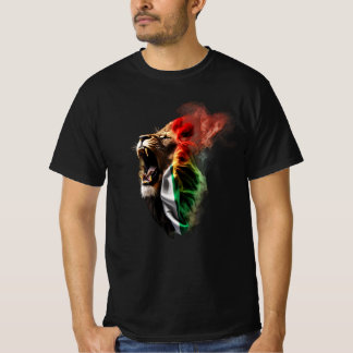 T-shirt Le lion sort du drapeau sud-africain