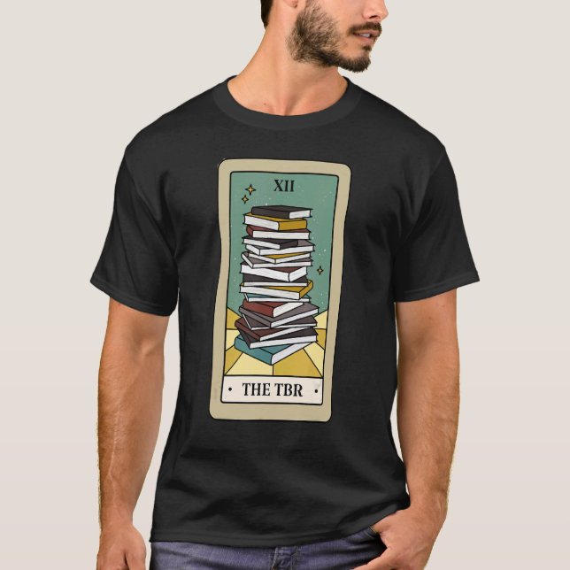 T-shirt Le livre de réservation de la carte Tarot Reader (Devant)