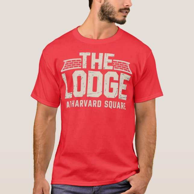 T-shirt Le Lodge at Harvard Carré Retro (Devant)