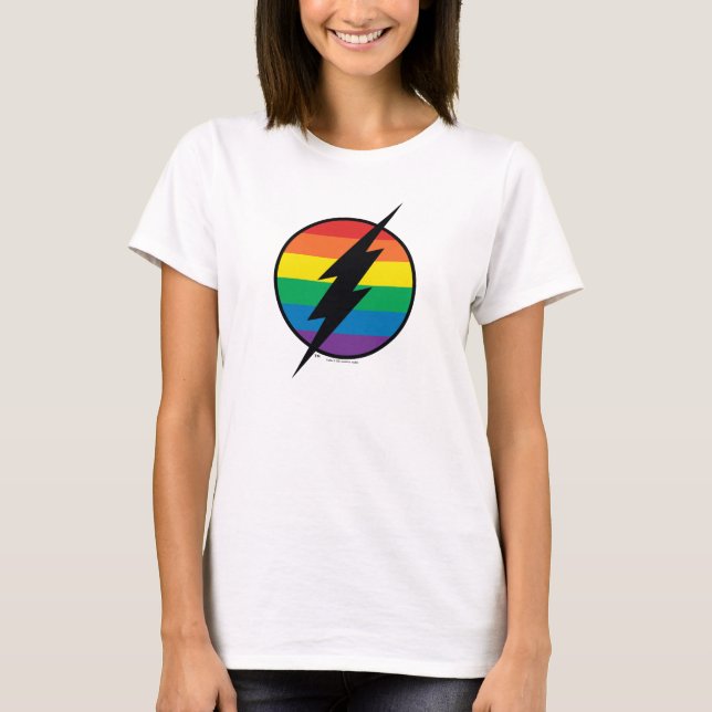 T-shirt Le logo Arc-en-ciel Flash (Devant)