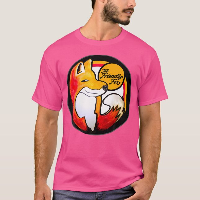 T-shirt Le logo convivial de Fox (Devant)