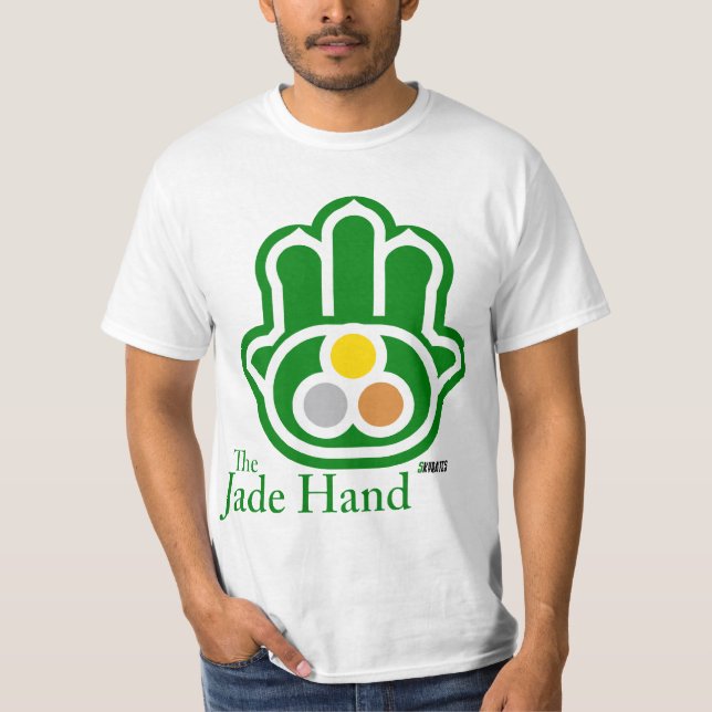 T-shirt Le logo de main de jade (Devant)