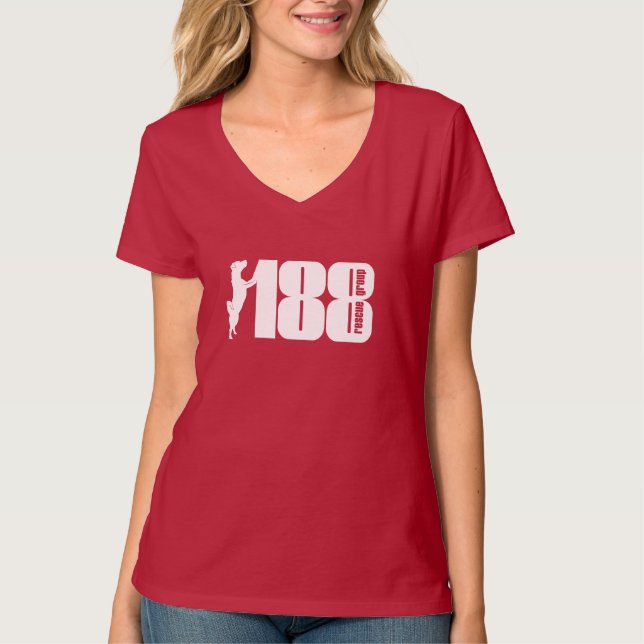 T-shirt Le logo du groupe de 188 Secours V-Neck Tee (Devant)