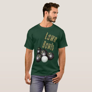 T-shirt Le Logo Et Les Bowls De Pelouse,