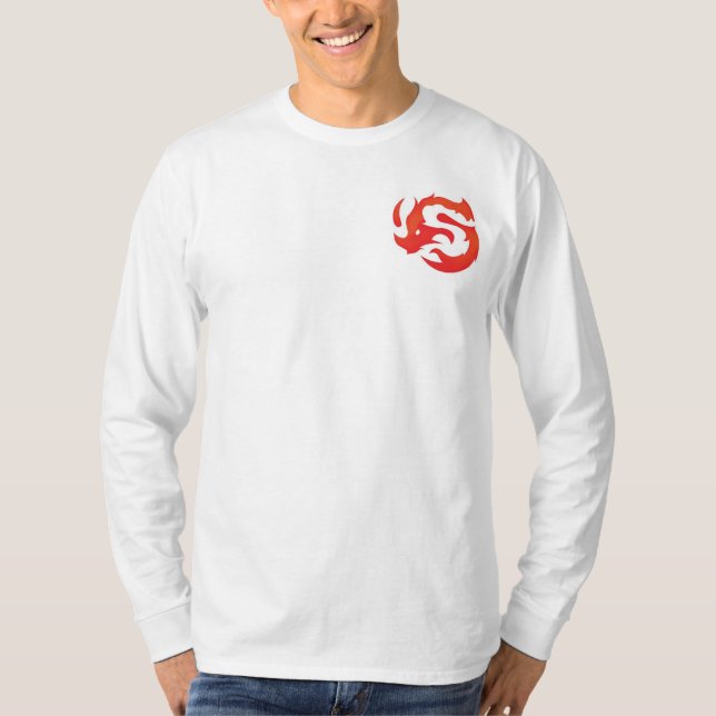 T-shirt Le logo Henley des hommes (Devant)