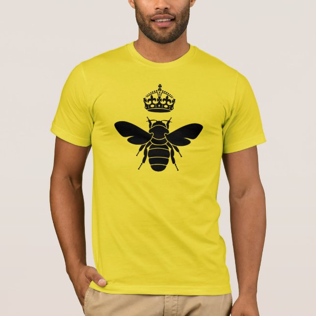 T-shirt Le logo noir de reine des abeilles… sont vous une (Devant)